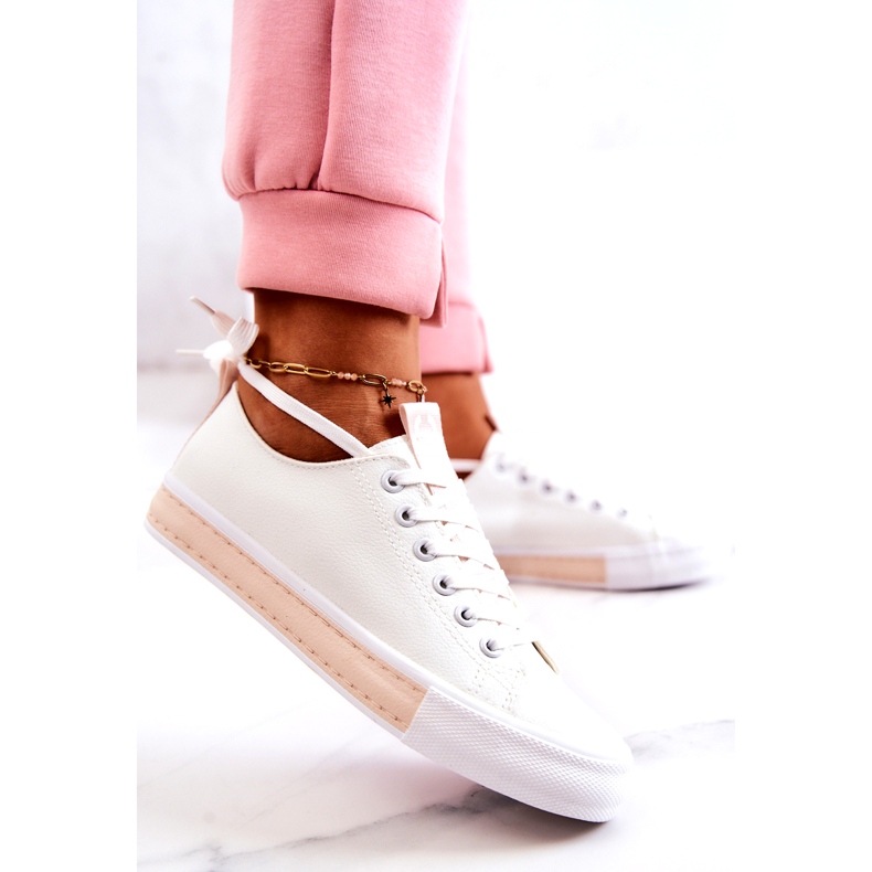 PS1 Deportivas Mujer Piel Blanco-Beige Mikayla 3 PS1 Deportivas Mujer Piel Blanco-Beige Mikayla 3