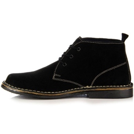 Botas hombre M Gregor piel negra negro 2