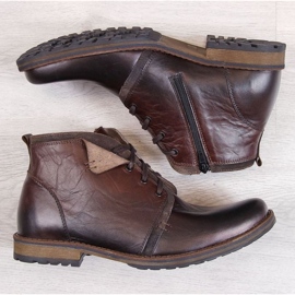 Botines marrones de piel cálida para hombre M Gregor marrón 2