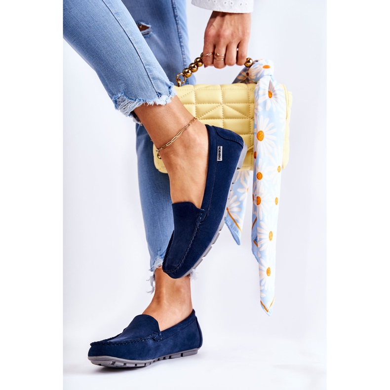 PH1 Mocasines Mujer Ante Azul Marino Millare 1