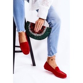 PH1 Mocasines Mujer Ante Millare Rojo 5
