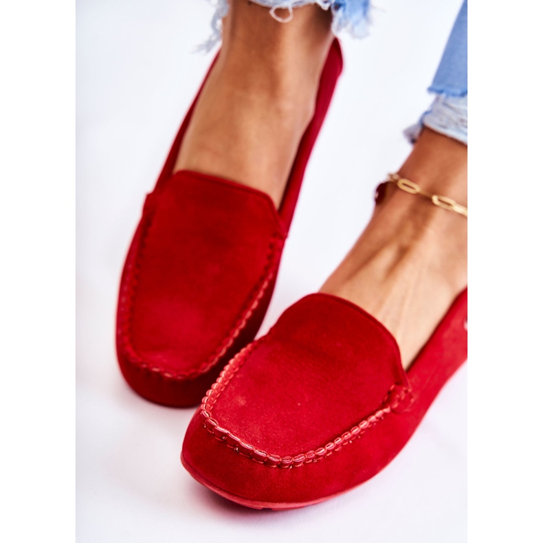 PH1 Mocasines Mujer Ante Millare Rojo 1