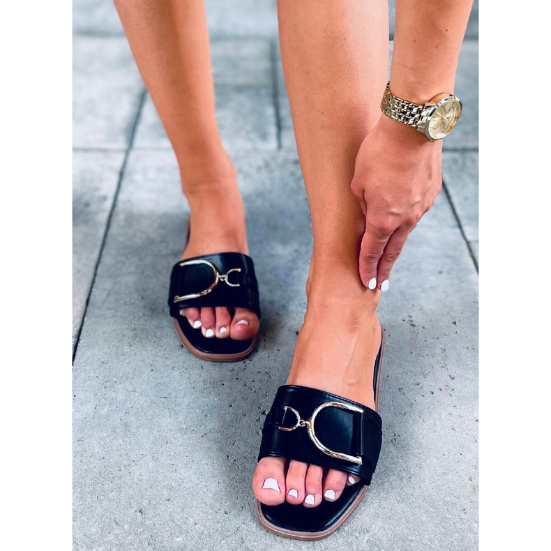 Pantuflas mujer Arizona Negras negro 2 Pantuflas mujer Arizona Negras negro 2