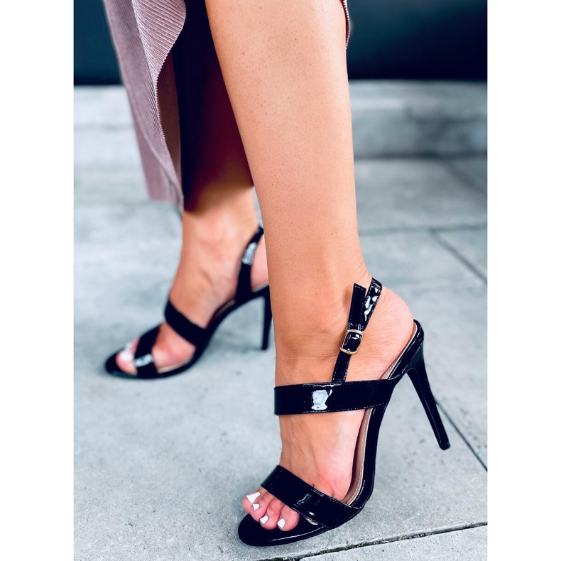 Sandalias de tacón alto Amanda Black negro 1