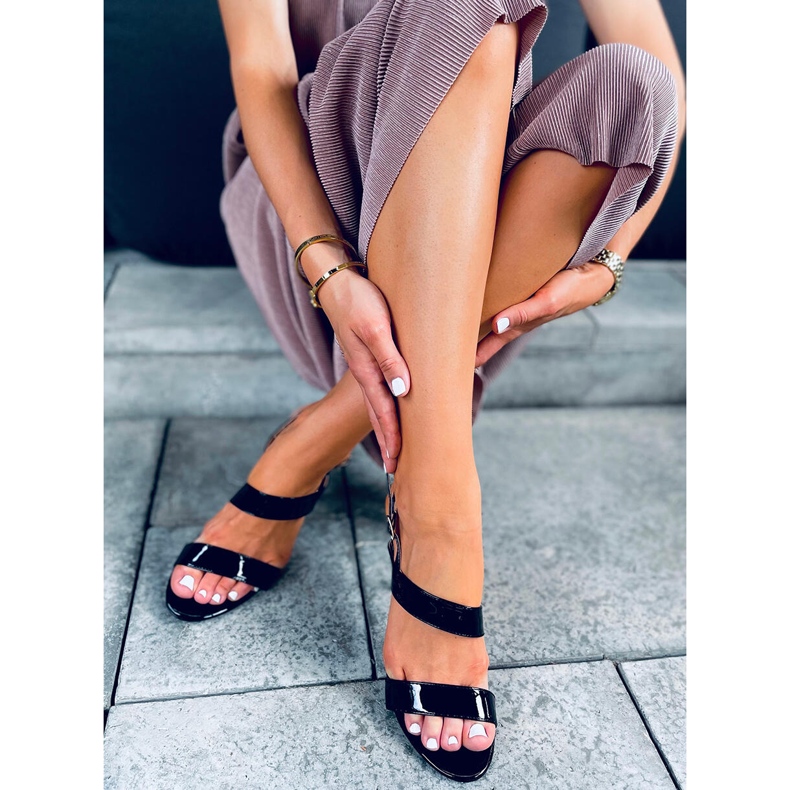 Sandalias de tacón alto Amanda Black negro 2