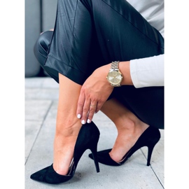 Bombas en un tacón de aguja Carrie Black negro 1 Bombas en un tacón de aguja Carrie Black negro 1