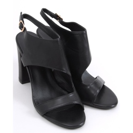 Sandalias negras de tacón Jessica negro 2