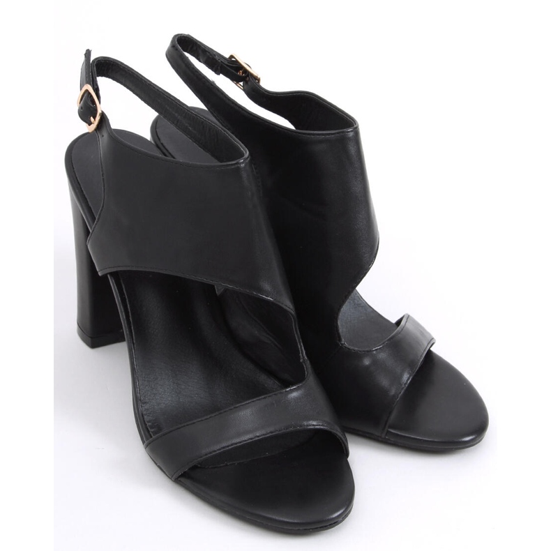 Sandalias negras de tacón Jessica negro 2