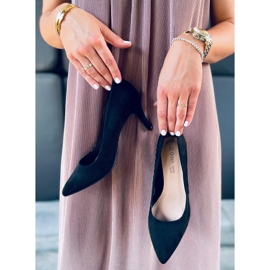 Bombas en un tacón de aguja Susan Black negro 2