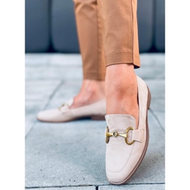 Mocasines mujer Linda Beige 2