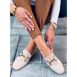 Mocasines mujer Linda Beige 4
