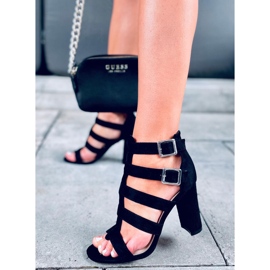 Sandalias negras tacón Macy negro 4
