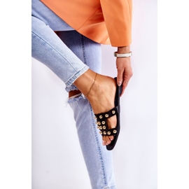 PG1 Pantuflas Clásicas Mujer Con Adornos Negro Scotlyn 5