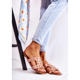 PG1 Pantuflas Clásicas Mujer Con Adornos Rosa Scotlyn 1