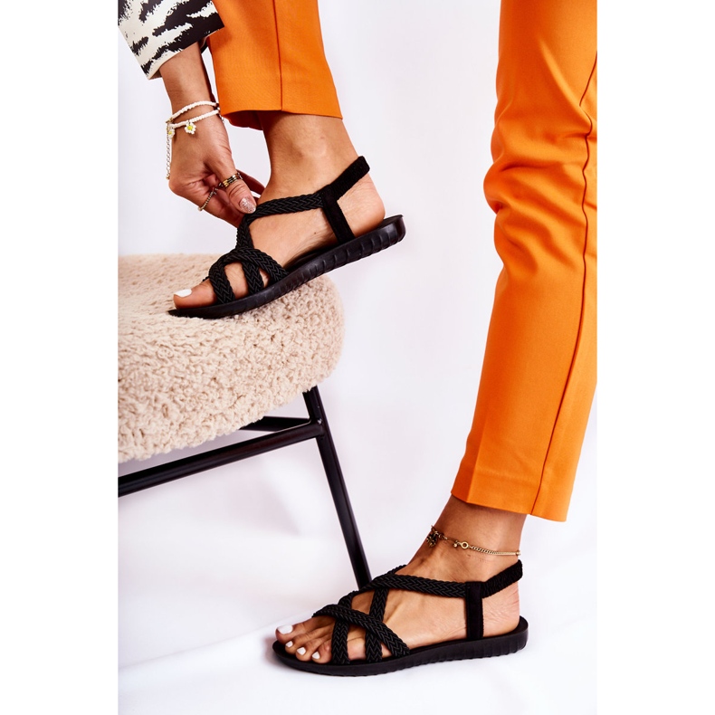 PS1 Sandalias trenzadas Marell de mujer negras negro 1