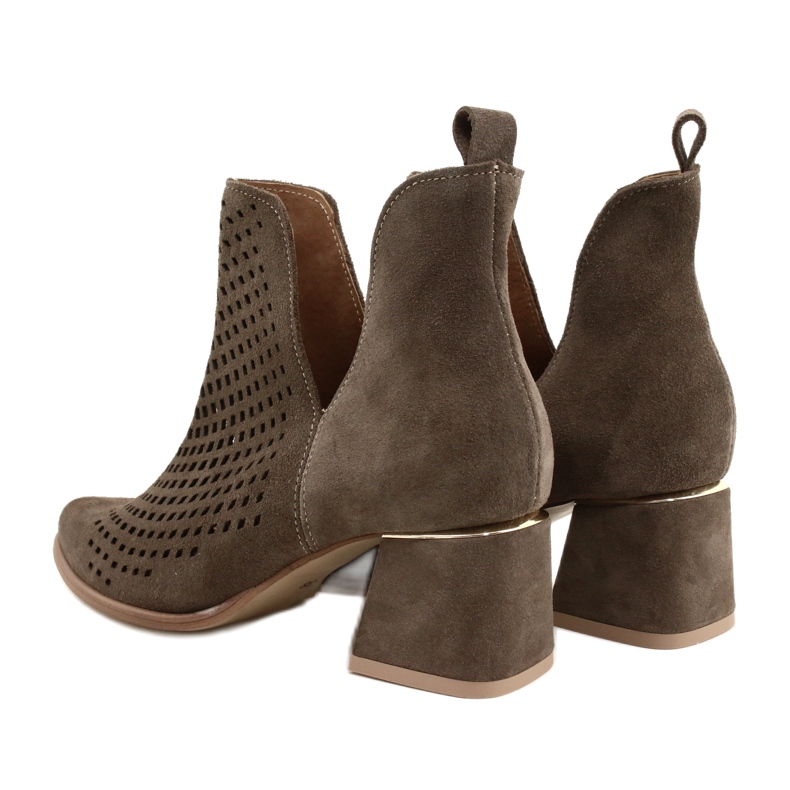 Botas Ante Calado Lewski Shoes 3165 earth velour marrón 6