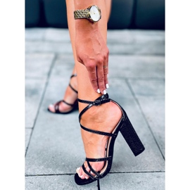 Sandalias negras de tacón Judith negro 4