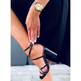 Sandalias negras de tacón Judith negro 2
