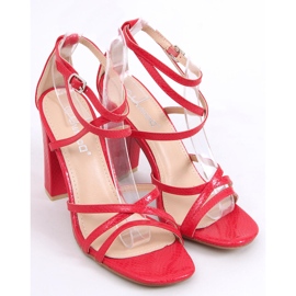 Sandalias rojas con tacón Judith rojo 1