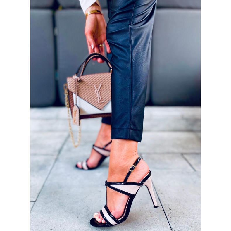 Sandalias Penny Apricot beige negro 2