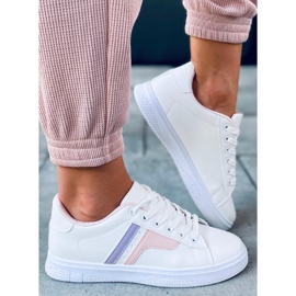 BM Zapatillas de mujer Avery Pink blanco violeta rosado 5