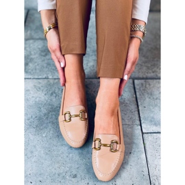Mocasines mujer Alley Khaki beige 5