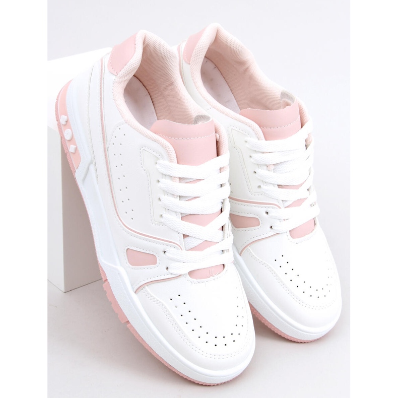 Zapatillas de mujer Evans Rosa blanco 1