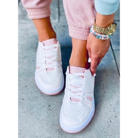 Zapatillas de mujer Evans Rosa blanco 3