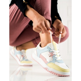 SHELOVET Zapatos deportivos coloridos blanco multicolor 1 SHELOVET Zapatos deportivos coloridos blanco multicolor 1