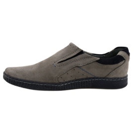 KOMODO Mocasines de hombre gris 862L 1