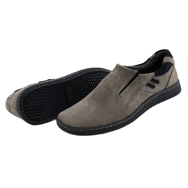 KOMODO Mocasines de hombre gris 862L 4