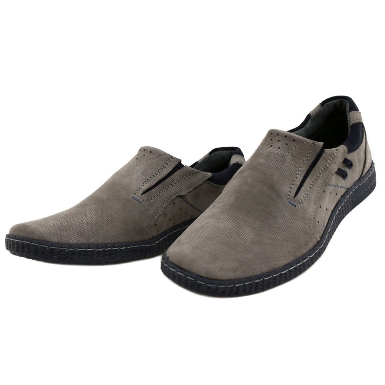 KOMODO Mocasines de hombre gris 862L 2