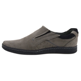 KOMODO Mocasines de hombre gris 862L 7