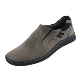 KOMODO Mocasines de hombre gris 862L 9
