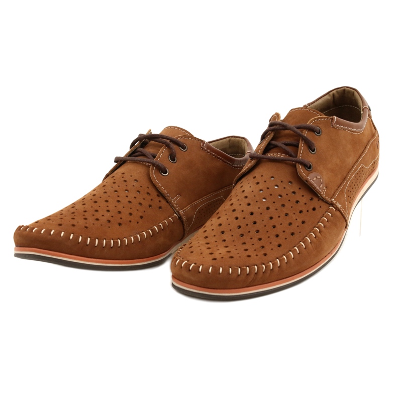 KOMODO Zapatos de hombre mocasines 875 verano camel marrón 5