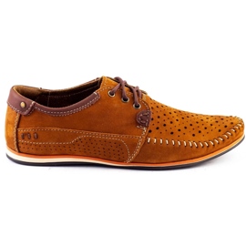 KOMODO Zapatos de hombre mocasines 875 verano camel marrón 1