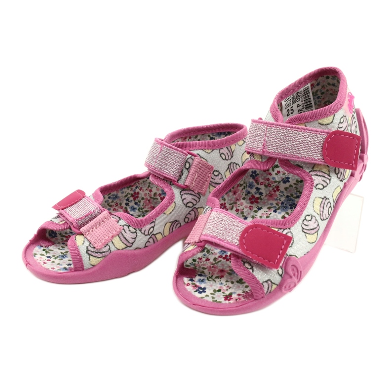 Calzado infantil befado 242P099 rosa plata gris 3