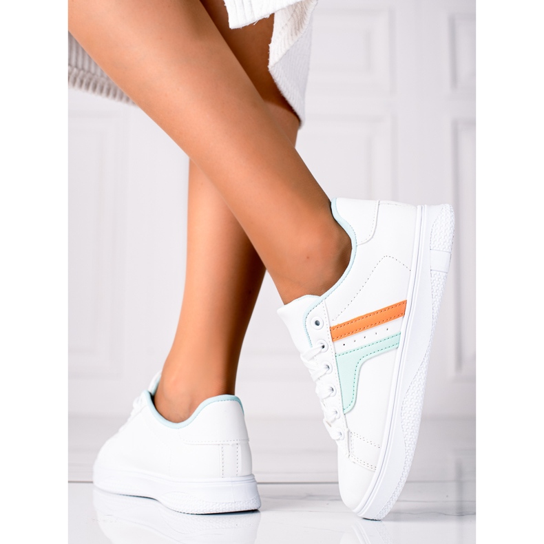 SHELOVET Zapatillas de moda blanco 1