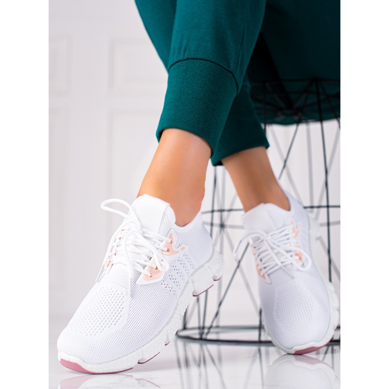 SHELOVET Zapatos deportivos ligeros blanco 1