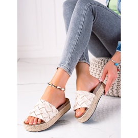 SHELOVET Zapatillas en la plataforma beige 1