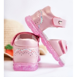 PE1 Cómodas Sandalias Infantiles Con Adorno Cayo Rosa rosado 5