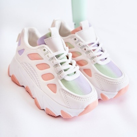 FR1 Deportivas Infantiles Britney Multicolor blanco violeta rosado verde 9