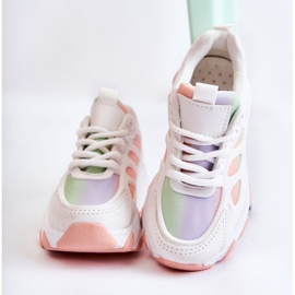 FR1 Deportivas Infantiles Britney Multicolor blanco violeta rosado verde 3