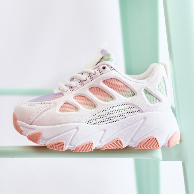 FR1 Deportivas Infantiles Britney Multicolor blanco violeta rosado verde 2 FR1 Deportivas Infantiles Britney Multicolor blanco violeta rosado verde 2