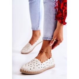 Bailarinas De Mujer Sin Cordones Con Flores Blancas blanco 1