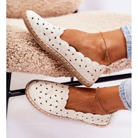 Bailarinas De Mujer Sin Cordones Con Flores Blancas blanco 4
