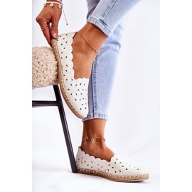 Bailarinas De Mujer Sin Cordones Con Flores Blancas blanco 2
