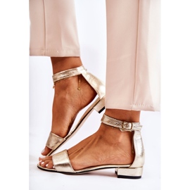 PA2 Sandalias de mujer Shanley de piel doradas dorado 4