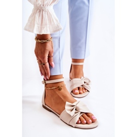 PE1 Sandalias de cuero beige de mujer de moda Astana 1