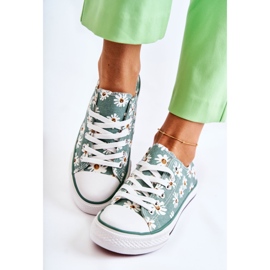 PS1 Zapatillas bajas de mujer con flores verdes Janey 2 PS1 Zapatillas bajas de mujer con flores verdes Janey 2